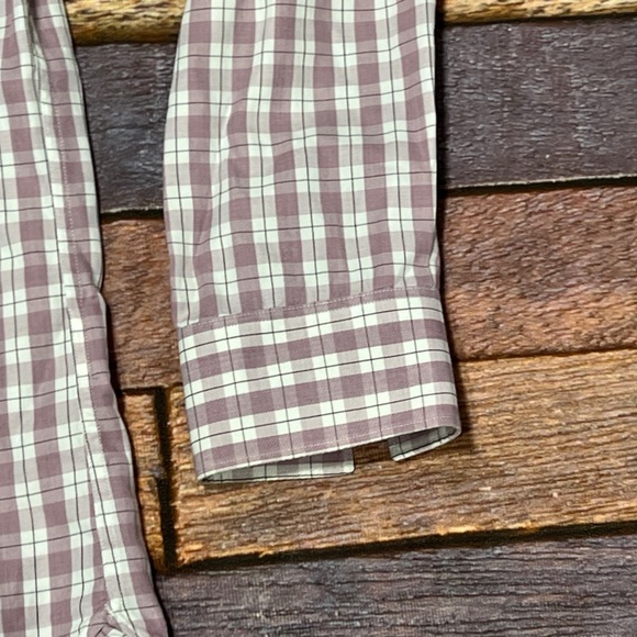 Michael Kors Plaid Long Sleeve Button Down Mens Dress Work Shirt - Picture 4 of 6